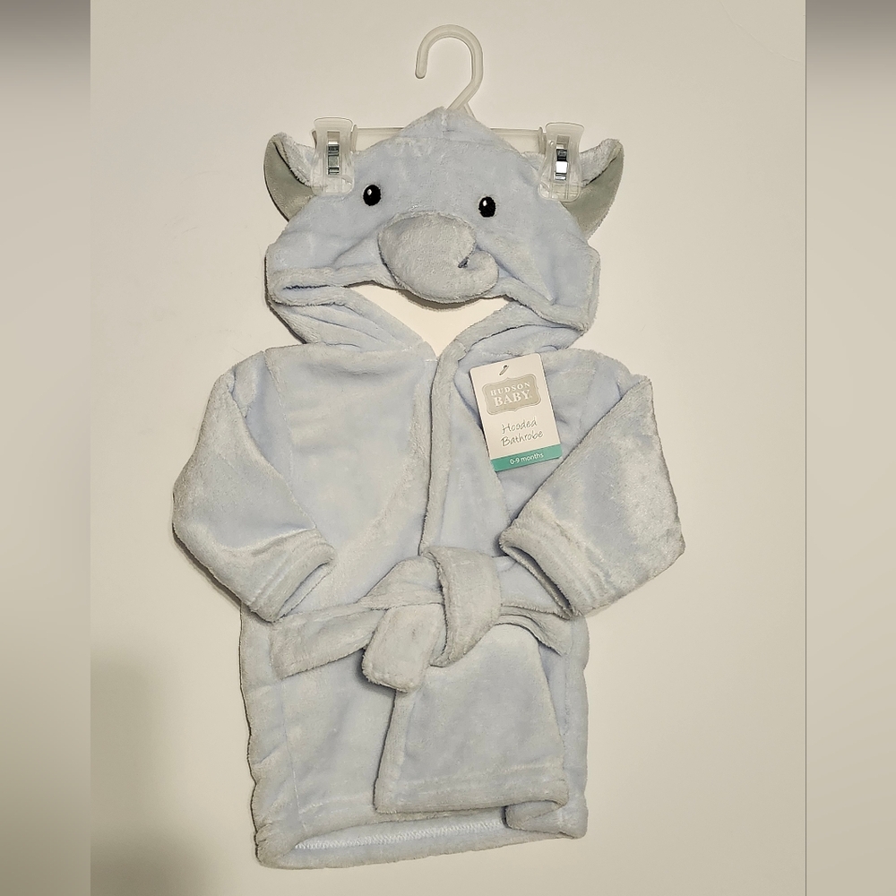 Elephant Fleece Bathrobe-Hudson Baby